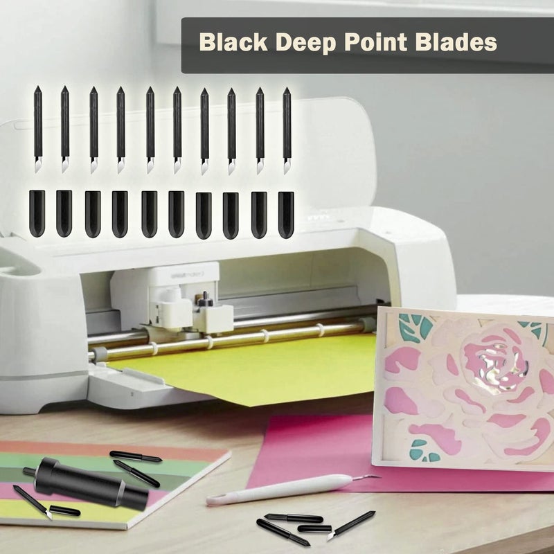 Niantime 10PCS Replacement Deep Point Cutting Blades Compatible with Cricut Maker/Maker 3 Cutting Machines, Replacement Cutting Blades Compatible with Explore Air/Air 2/Explore Air 3, Cut Thicker - Image 5