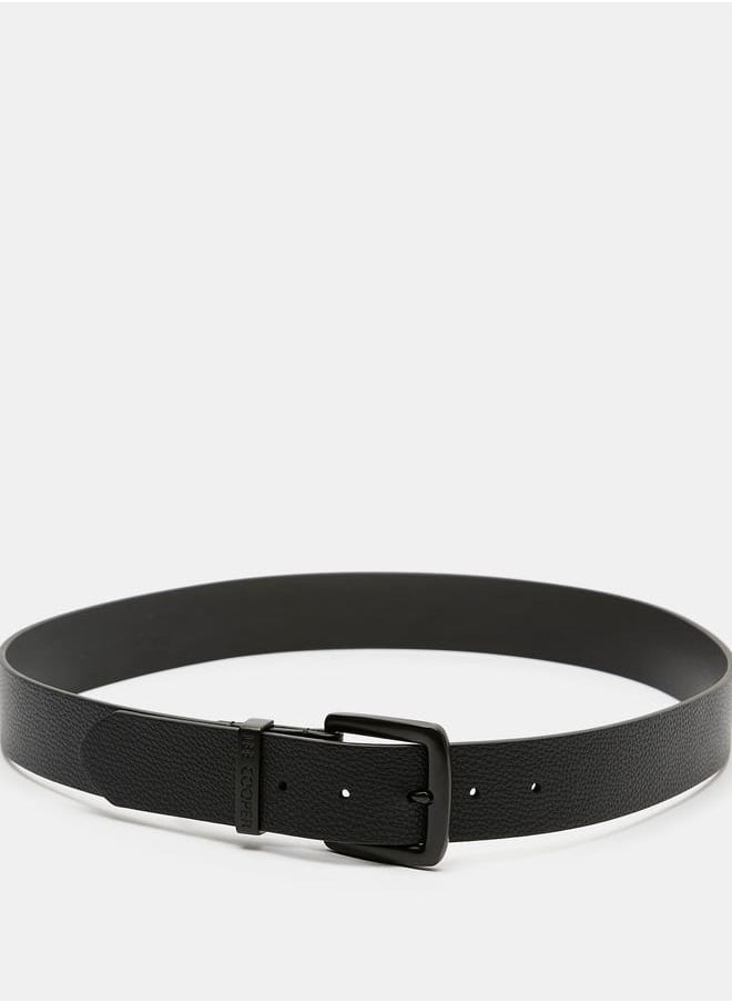 Lee Cooper - Men's Textured Waist Belt with Pin Buckle Closure - Image 1