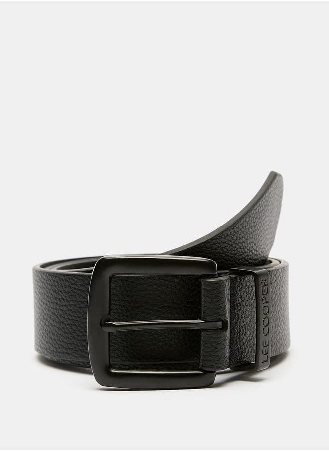 Lee Cooper - Men's Textured Waist Belt with Pin Buckle Closure - Image 1
