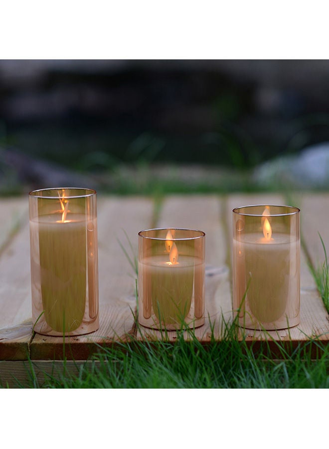 نيبمينينت شموع تعمل بالبطارية مكونة من 3 قطع مزودة بجهاز تحكم عن بعد متعدد الألوان - Image 2