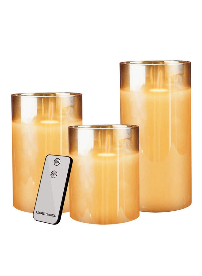 نيبمينينت شموع تعمل بالبطارية مكونة من 3 قطع مزودة بجهاز تحكم عن بعد متعدد الألوان - Image 4