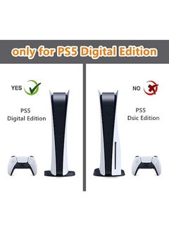 IINE PS5 Digital Edition Console Sticker, Sony PS5 Console Controller Skins Set, Skin Wrap Decal Sticker PS5 Digital Edition Console, Protective Film Sticker for PS5 Joker , Vinyl Cover Sticker  - Image 2