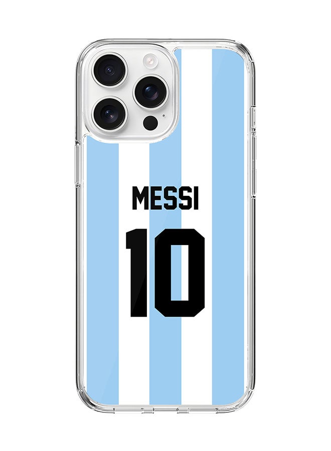 Stylizedd For iPhone 16 Pro Max Case [Compatible with MagSafe] Slim Magnetic cover Clear Phone Case - Football Team - Argentina, Messi - Image 1
