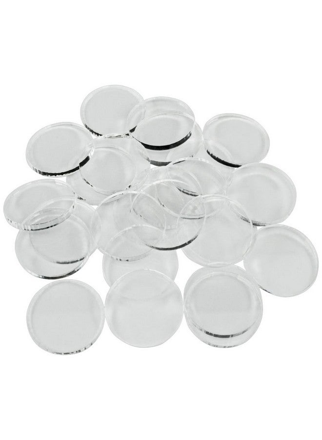 LITKO Clear Miniature Bases, Circular 1 Inch, 3mm Clear (25) - Image 1