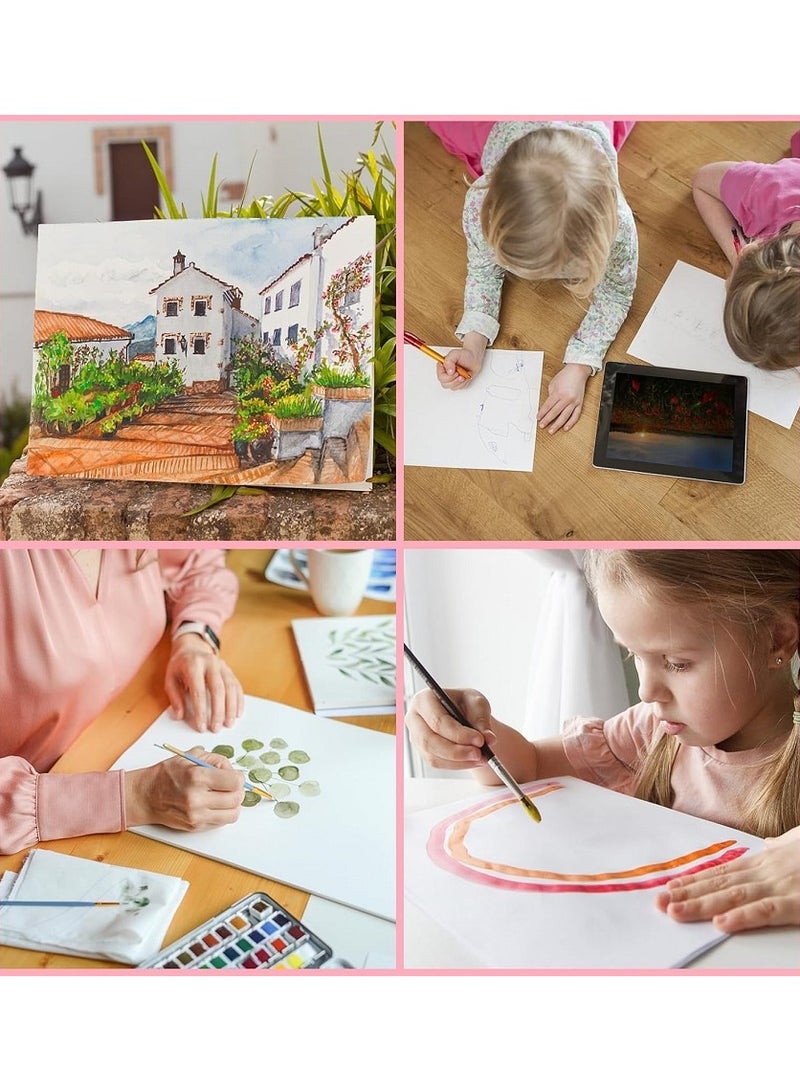 5-Pack Canvas Board for Painting, 8x10inch Canvas for Painting Cotton Primed Acid Free Blank Canvas Panels for Markers, Oil Paint, Watercolor, Acrylic Paint, Gouache and Tempera. - Image 5