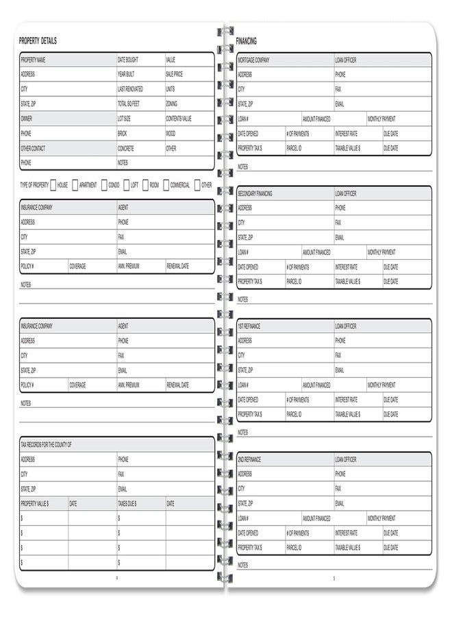 BookFactory Home Inventory Log Book, 8.5" x 11" Wire-O, 100 Pages - Image 4