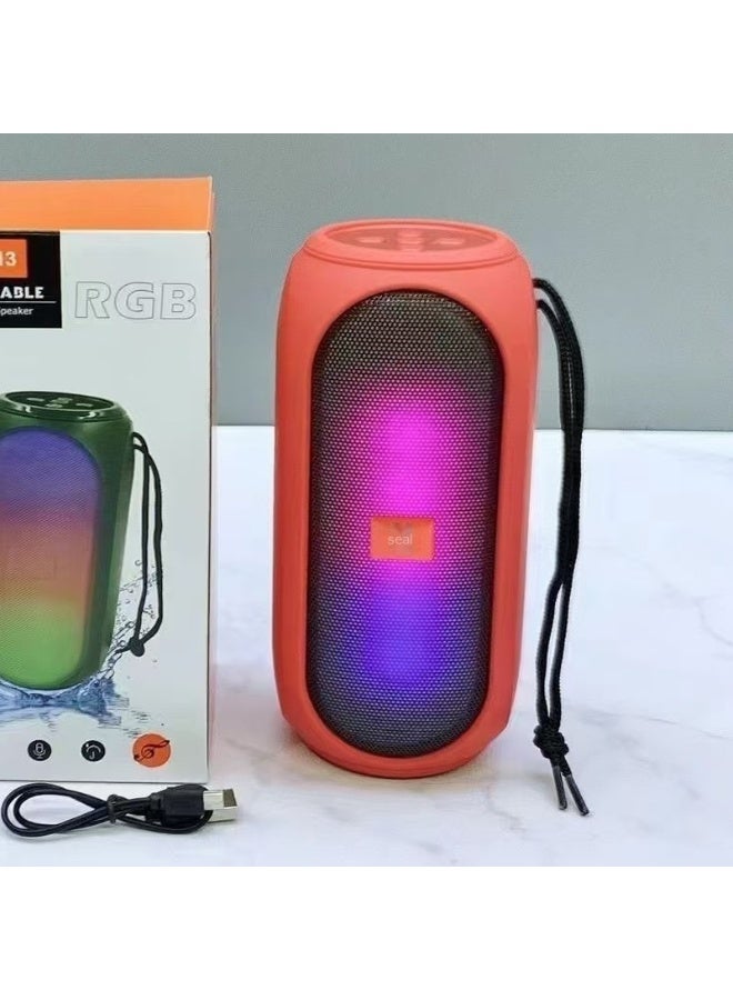 Loquat Bluetooth Speaker With Ambient Light Outdoor Portable Car Home Desktop Subwoofer Small Steel Mini Speaker - Image 1