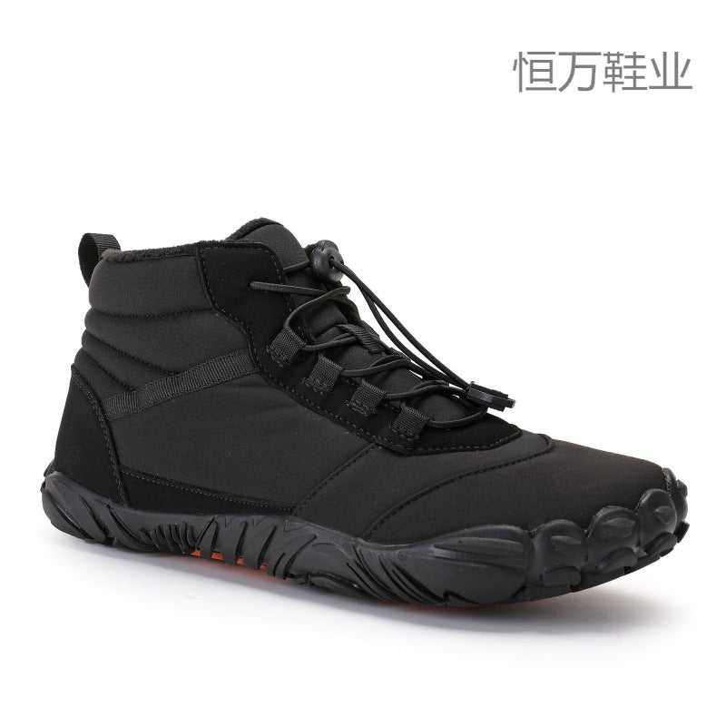 Fujian Winter Fleece-Lined Waterproof Five-Finger Snow Boots Warm And Comfortable Couple High-Top - Image 5