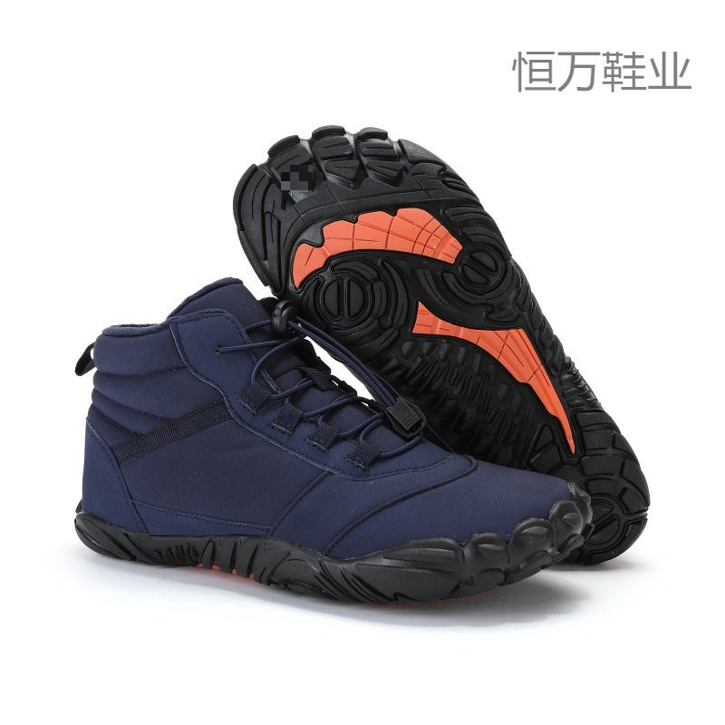 Fujian Winter Fleece-Lined Waterproof Five-Finger Snow Boots Warm And Comfortable Couple High-Top - Image 2