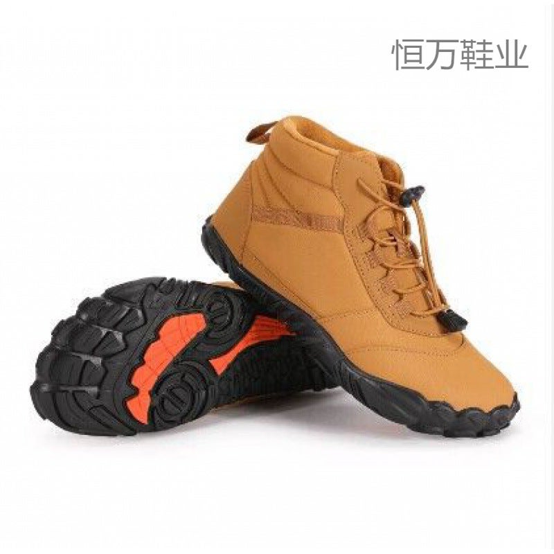 Fujian Winter Fleece-Lined Waterproof Five-Finger Snow Boots Warm And Comfortable Couple High-Top - Image 3