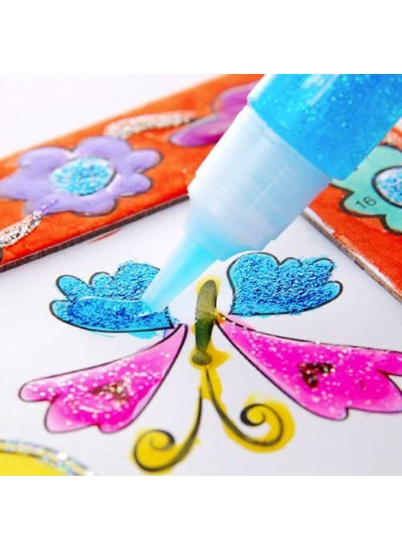 Elmers Elmer's 3D Glitter Pens Assorted Colors 5-Pack – Bright, Sparkling Craft & School Art Pens for Decorating, Outlining & DIY Projects - Image 3