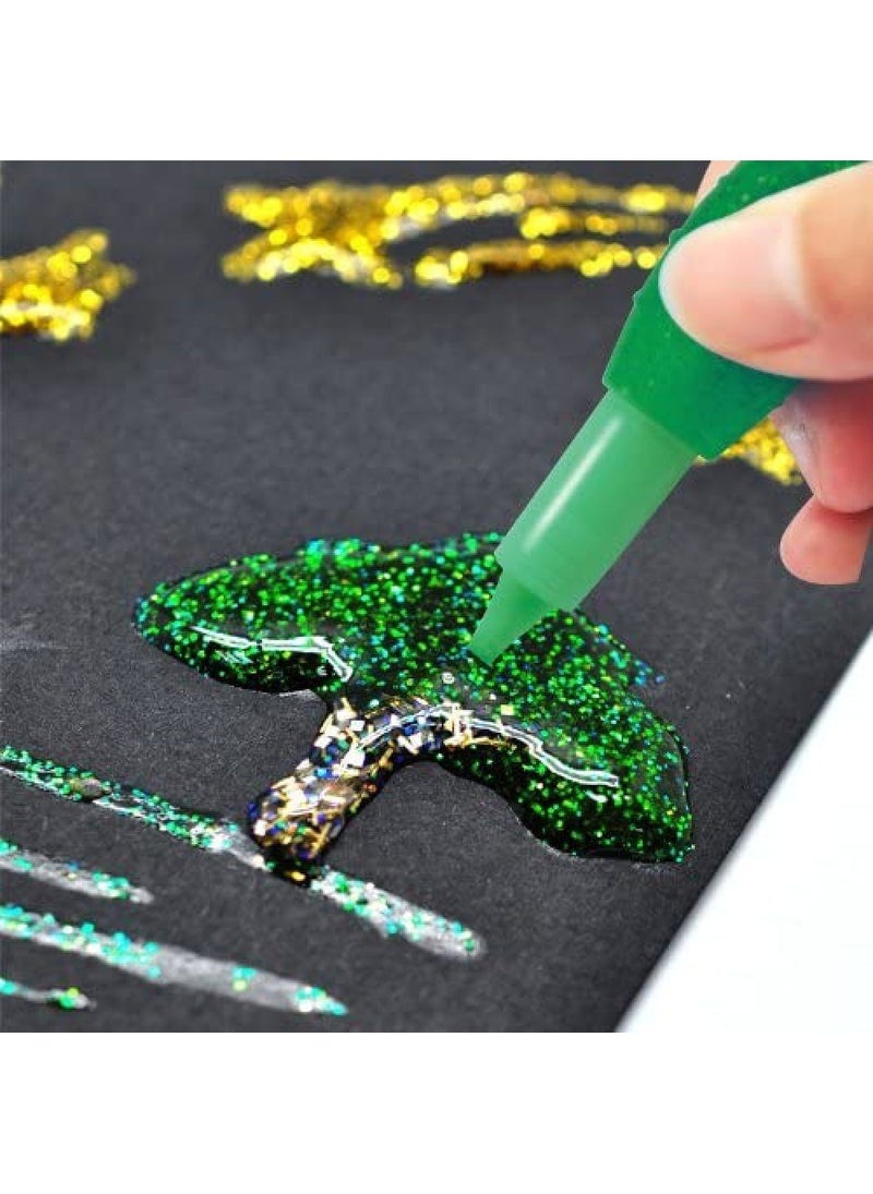 Elmers Elmer's 3D Glitter Pens Assorted Colors 5-Pack – Bright, Sparkling Craft & School Art Pens for Decorating, Outlining & DIY Projects - Image 4