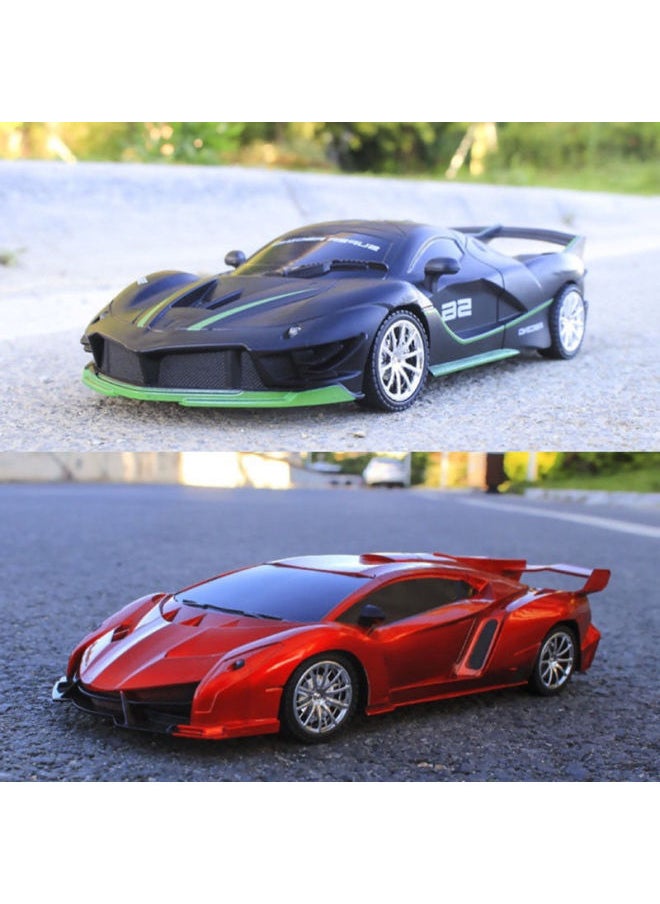 Generic 1:18 Wireless Remote Control Racing Car Speed Drift Charge Electric Light Car Boy Children's Toys Wholesale-Color:Rambo [Shadow Bright Blue] Color Boxed-Proportion:Rechargeable Version (1 Charger/3 Rechargeable Batteries) + 2 Ordinary Batteries  - Image 3