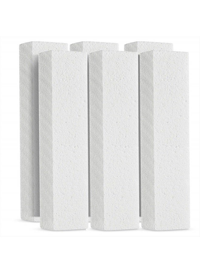 FALAMON 6 Pack Pumice Stone for Toilet Bowl Cleaning, Scouring Stick Remove Toilet Bowl Hard Water Rings, Calcium Buildup and Rust Suitable for Cleaning Toilet, Bathroom, Kitchen Sink, Grill（White - Image 1
