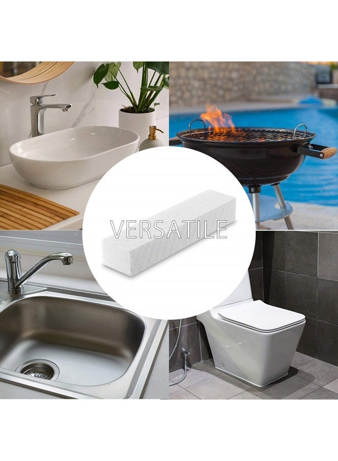 FALAMON 6 Pack Pumice Stone for Toilet Bowl Cleaning, Scouring Stick Remove Toilet Bowl Hard Water Rings, Calcium Buildup and Rust Suitable for Cleaning Toilet, Bathroom, Kitchen Sink, Grill（White - Image 4