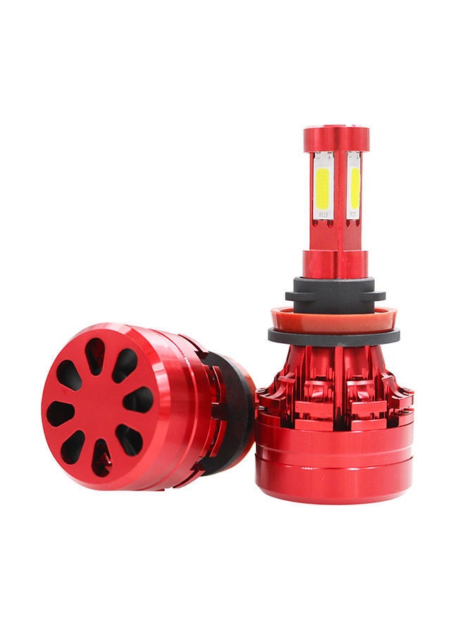 NIBEMINENT Car LED Headlight Kit H8 6000K Foglight Bulb White  - Image 1