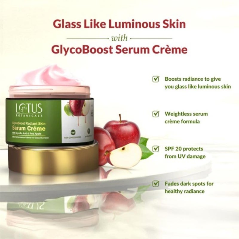 LOTUS BOTANICALS Lotus Botanicals GlycoBoost Serum Cream50g Face Serum30ml Set of 2 - Image 3