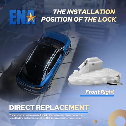 ENA Front Right Passenger Side Door Latch Lock Actuator Compatible with Honda Accord 2008 2009 2010 2011 2012 2013 2014 V6 2.0L 2.4L 3.5L Replacement for 72110-TA0-A11 72110-TA0-A12 931-556 DLA1019 - Image 3