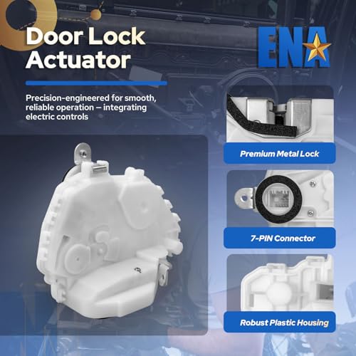 ENA Front Right Passenger Side Door Latch Lock Actuator Compatible with Honda Accord 2008 2009 2010 2011 2012 2013 2014 V6 2.0L 2.4L 3.5L Replacement for 72110-TA0-A11 72110-TA0-A12 931-556 DLA1019 - Image 2