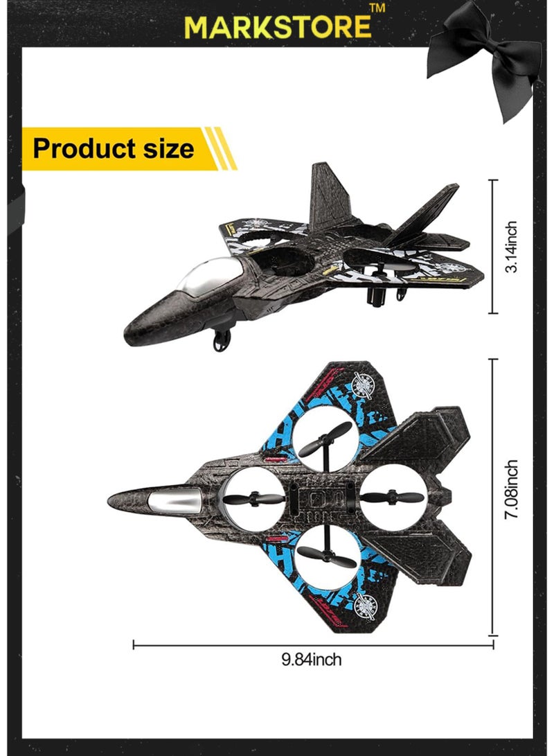 MARK STORE Remote Controlled Airplane RC L0712 2.4GHz Quadcopter Fighter Toy Plane with LED Lights, USB Charging – RTF for Kids, Adults & Beginners (80m Range) - Image 3