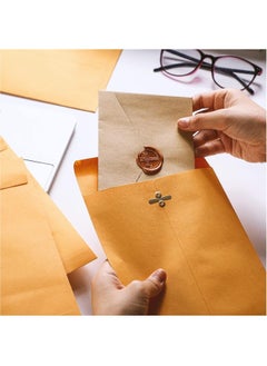 Generic 120 Pcs Manilla Envelopes Clasp Envelopes Bulk Brown Kraft Catalog Envelopes with Clasp Closure and Gummed Seal 28lb Heavyweight Paper Envelopes (6 x 9 Inch)  - Image 5