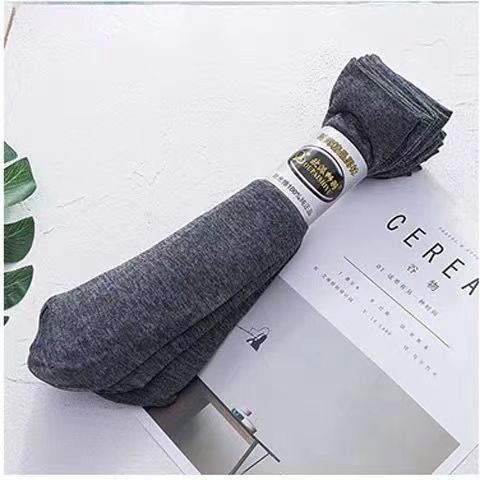 Mens Summer Thin Ice Silk Socks for Business Navy - Image 2