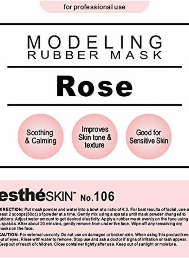 estheskin No.106 Rose Peel Off Type Modeling Rubber Mask Powder for Facial Skin Care Treatment, 35oz  - Image 2