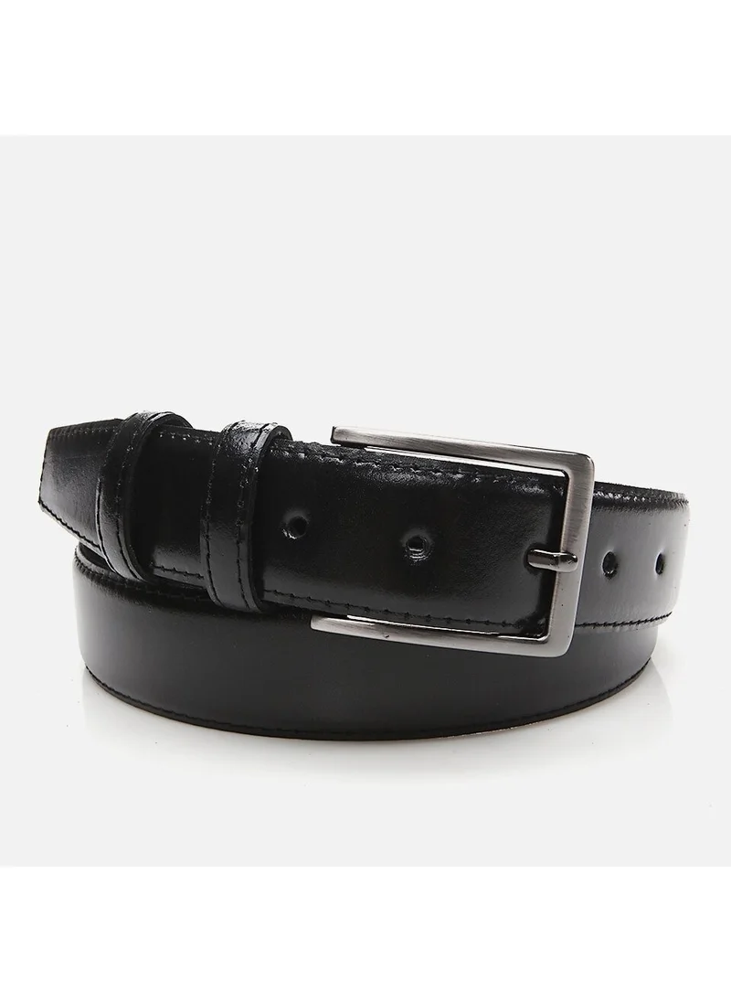 Hotiç 06KEH269370A100 Genuine Leather Black Men's Belt