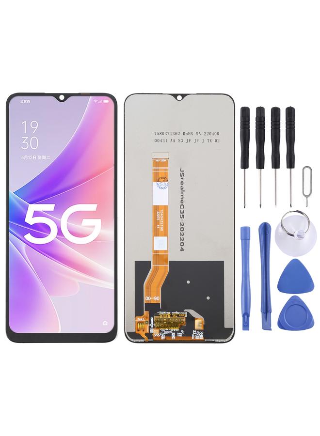 إيروريكس شاشة LCD بديلة لهاتف OPPO A18 OEM مع مجموعة كاملة من المحول الرقمي