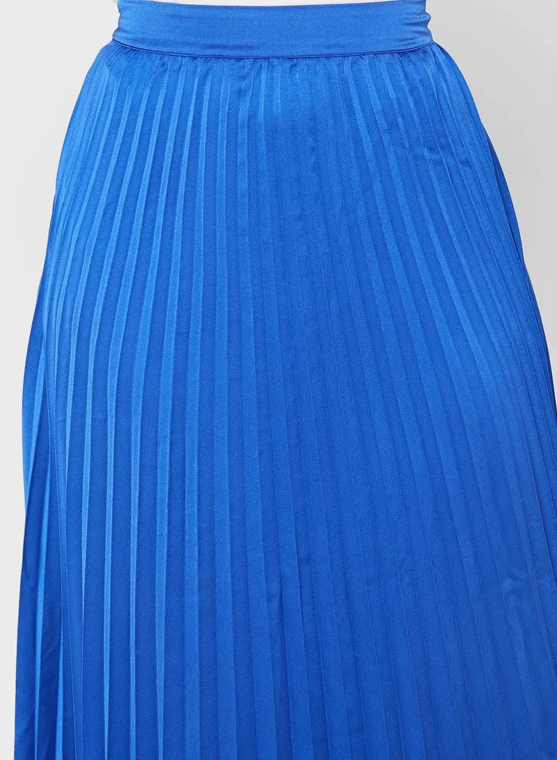 Khizana Pleated Solid Skirt