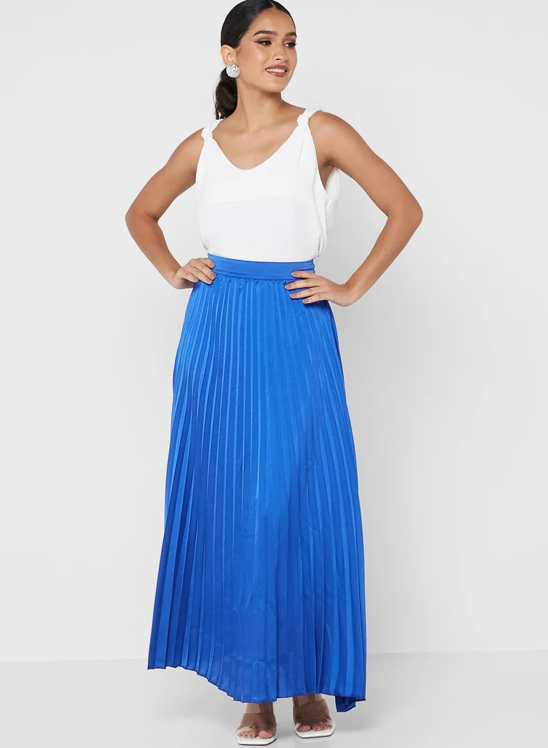 Khizana Pleated Solid Skirt