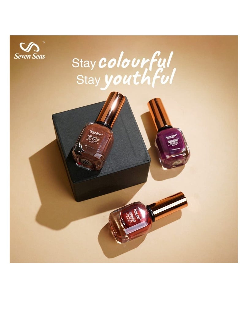 Seven Seas Seven Seas Color Stay Nail Polish Combo Pack of 4 Quick Drying Glossy Finish Long Lasting No Chip Formula High Shine Nail Polish For Women  No Harmful Chemicals  - Image 4