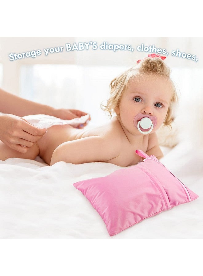 Kenning 6 Pack wet dry bags for Baby Cloth Diapers Swimsuit or Wet Clothes with 2 Zippered Pockets Waterproof Reusable Travel Beach Pool Gym Bags, 6 Colors - Image 4