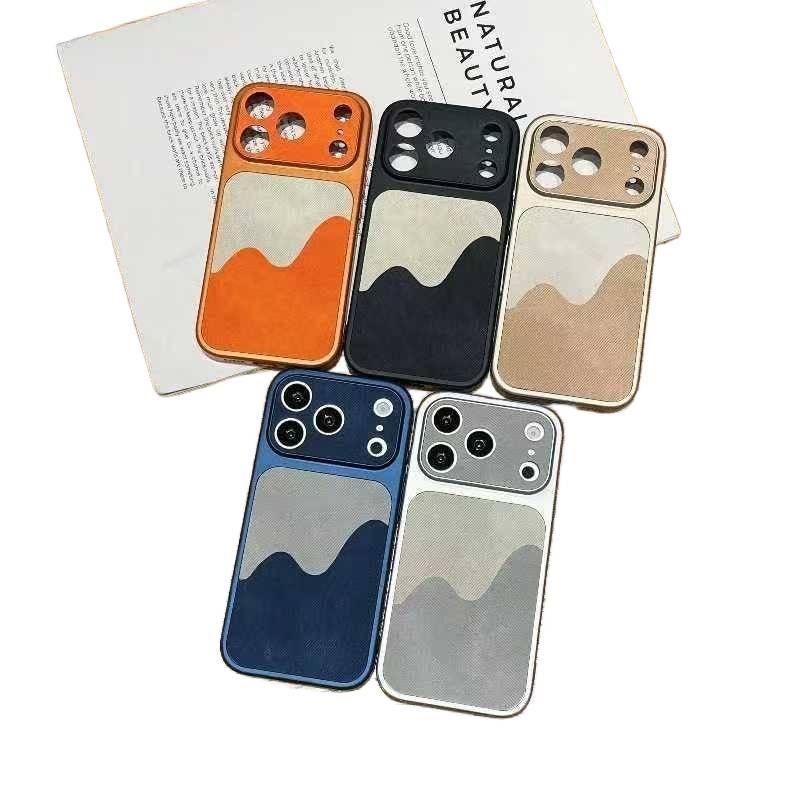 Drop Protection iPhone 15 TPU for 15 Plus 15 Pro 15 Pro Max with Strong Magnetic and Geometric Pattern and Anti Slip Grip in Brown - Image 3