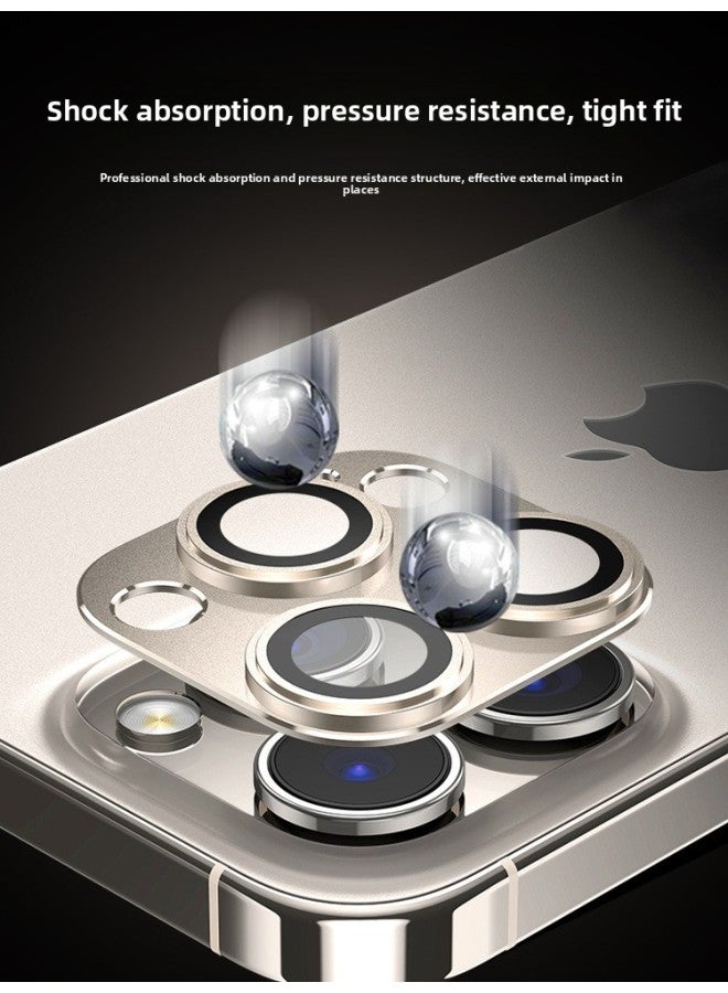 Suitable For Iphone15pro Lens Film Titanium Apple 15promax Rear Camera Protective Film Full Package Ip1-Colour:[titanium Original Color] Corning Lens Film★Ar Anti-reflection★Metal Frame*half Price For The Second Piece-Size:iPhone 15 Pro
