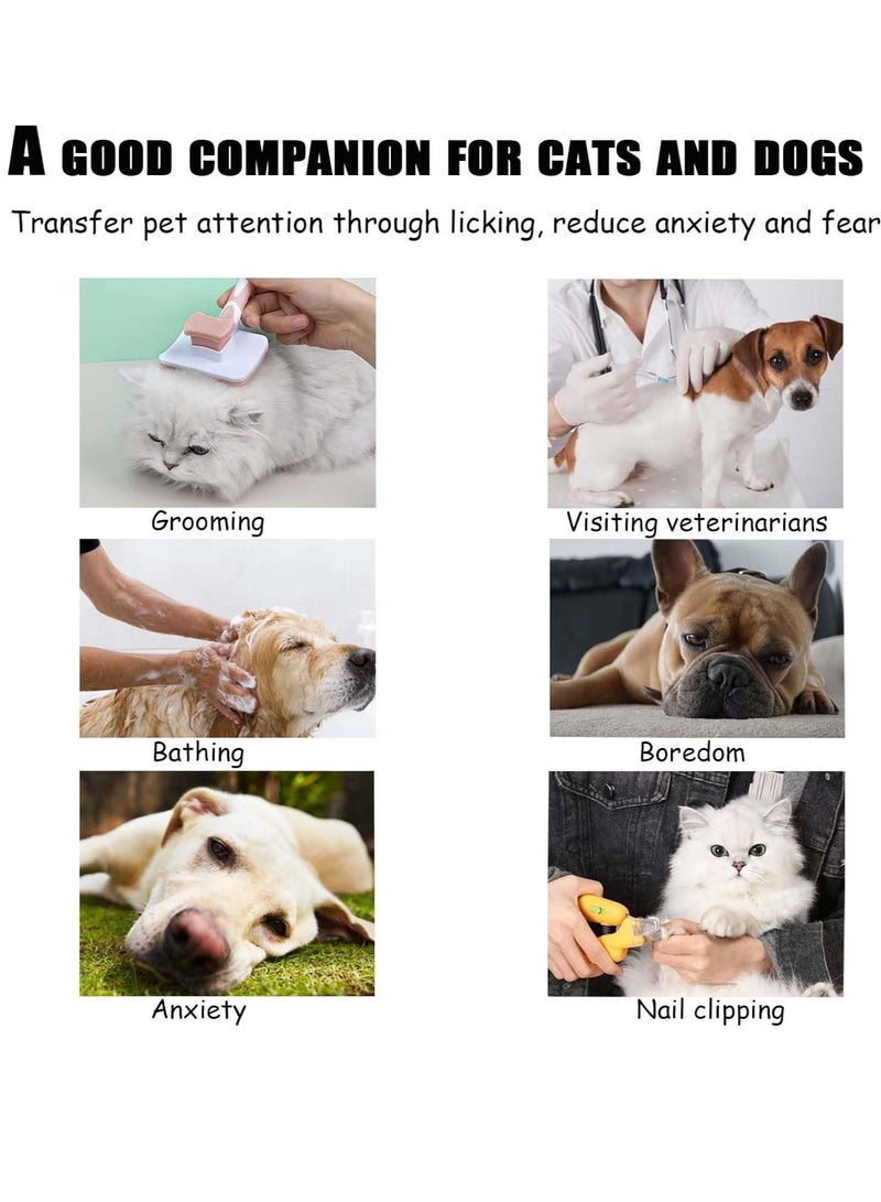 Dog Slow Feeder, Multifunctional Pet Food Bowl Licking Pads, Dog and Cat Suction Cup Slow Food Pads, Perfect Dog Licking Mat and Cat Puzzle Feeders for Dog Anxiety Relief - Image 3