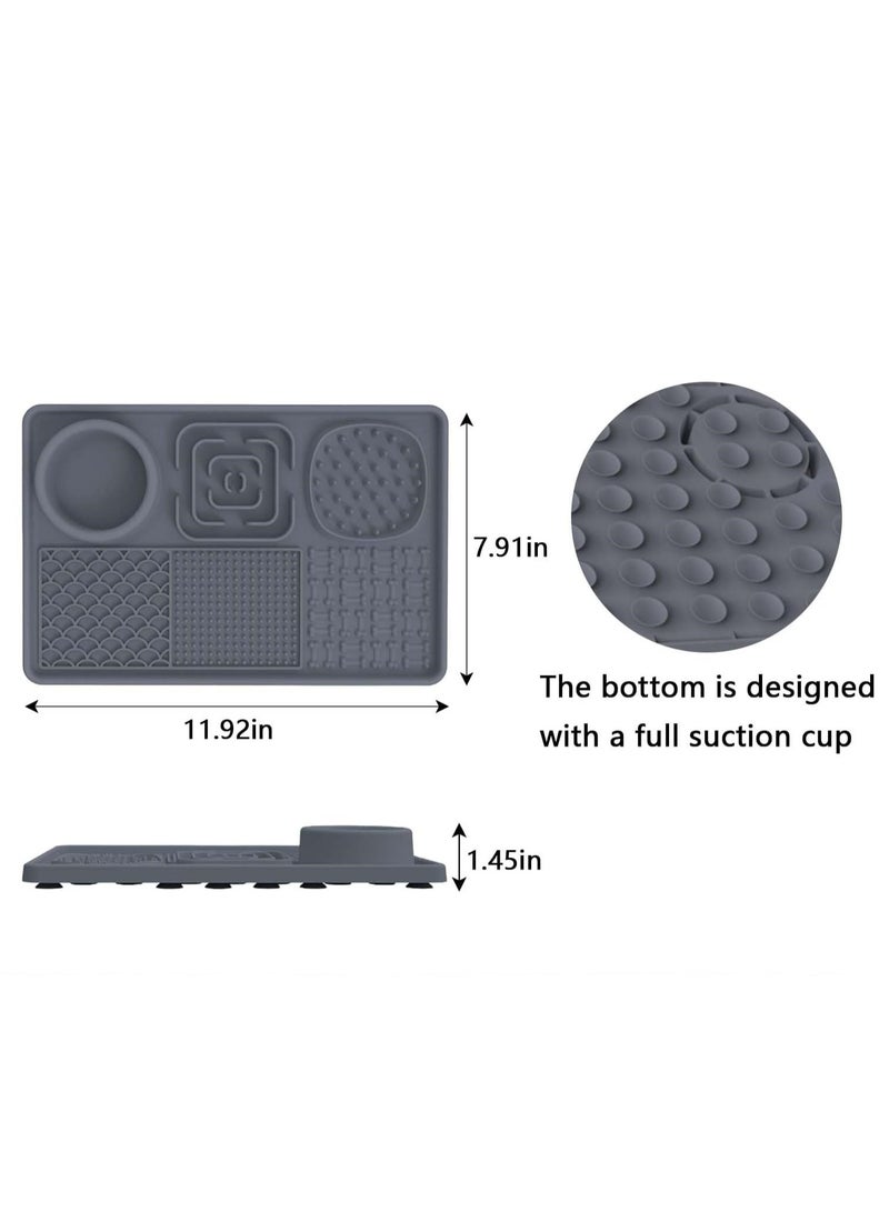Dog Slow Feeder, Multifunctional Pet Food Bowl Licking Pads, Dog and Cat Suction Cup Slow Food Pads, Perfect Dog Licking Mat and Cat Puzzle Feeders for Dog Anxiety Relief - Image 4