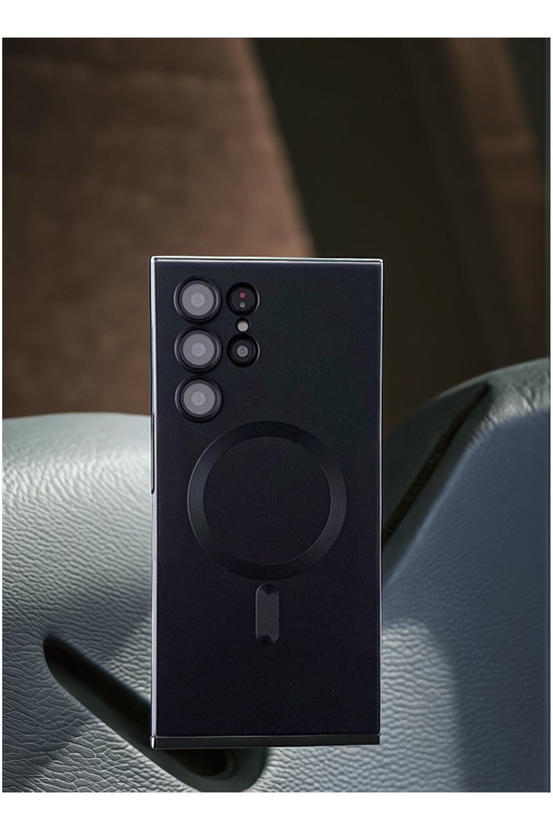 جيناو غطاء لسامسونج جالكسي   S25 الترا: غلاف معدني عسكري بطلاء ماتي كامل الجسم مقاوم للصدمات مع حماية مغناطيسية رفيعة وخفيفة. - Image 2