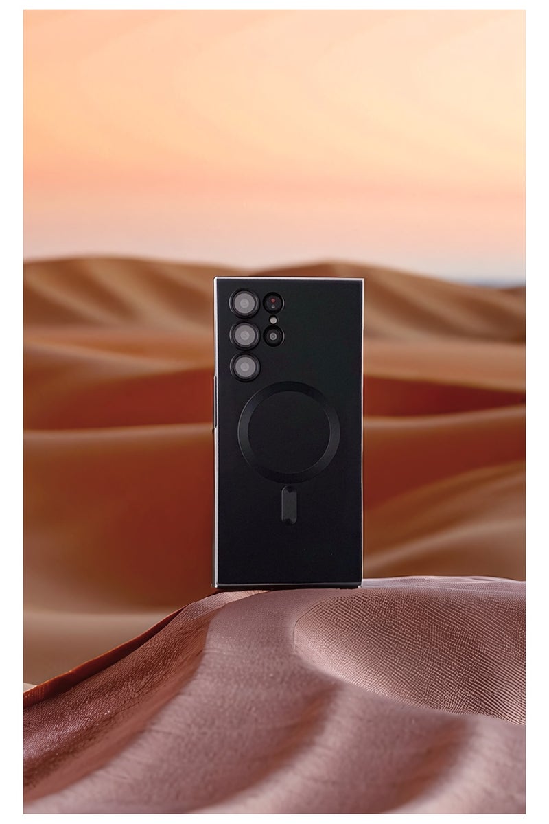 جيناو غطاء لسامسونج جالكسي   S25 الترا: غلاف معدني عسكري بطلاء ماتي كامل الجسم مقاوم للصدمات مع حماية مغناطيسية رفيعة وخفيفة. - Image 3