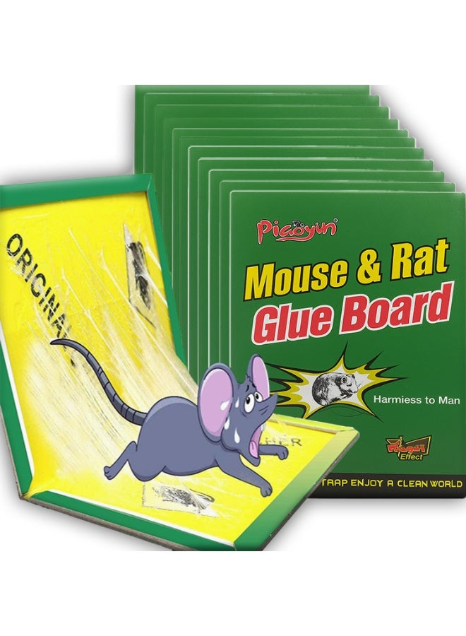 12 مصيدة لاصقة للفئران والجرذان قوية وآمنة للاستخدام المنزلي ٢٢*١٦ - Image 1