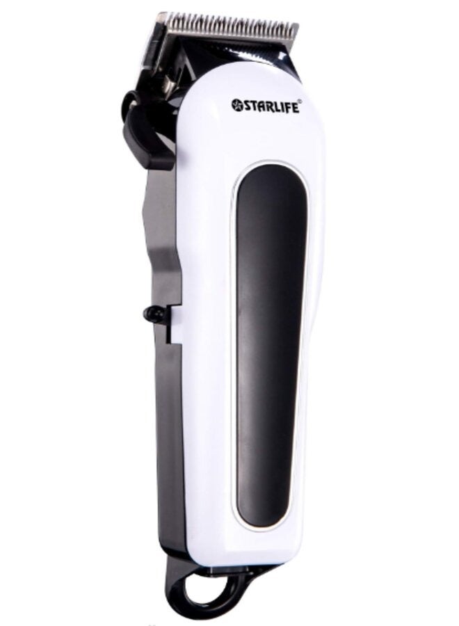 STARLIFE SL-2076 Unisex Rechargeable Electric Hair Clipper, White - 18 x 8 x 26 cm