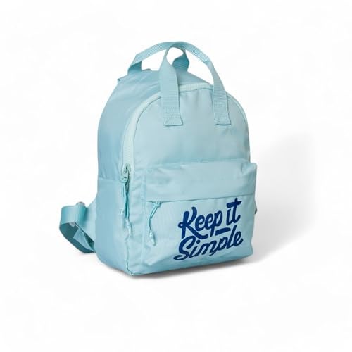 QIPS Keep It Simple 11-Inch Stylish & Trendy Mini Backpack for Travel, College & Daily Use | Compact & Durable Bag for Girls & Women - Turquoise Blue - Image 4