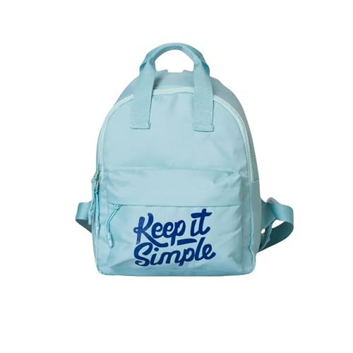 QIPS Keep It Simple 11-Inch Stylish & Trendy Mini Backpack for Travel, College & Daily Use | Compact & Durable Bag for Girls & Women - Turquoise Blue - Image 1