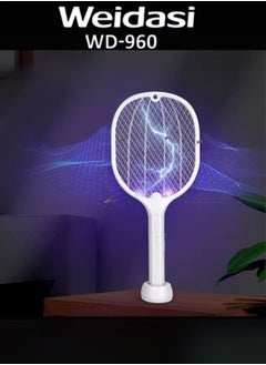 WEIDASI WEIDASI Rechargeable Mosquito Bat Zapper with USB Cable and Stand  - Image 1