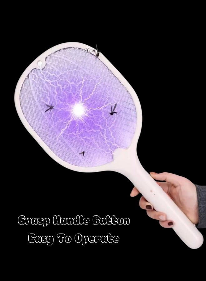 WEIDASI Rechargeable Mosquito Bat Zapper with USB Cable and Stand - Image 2