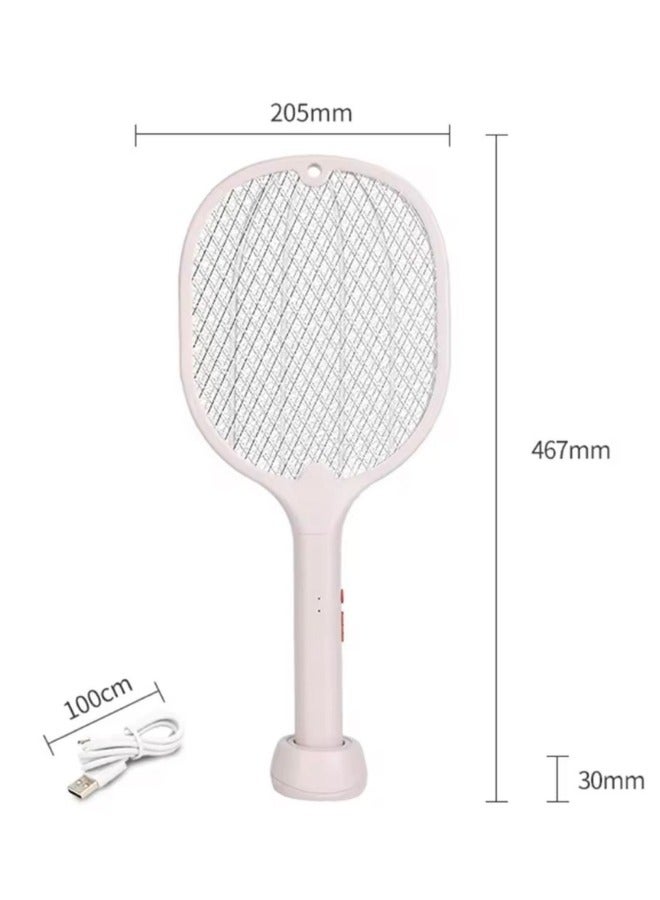 WEIDASI Rechargeable Mosquito Bat Zapper with USB Cable and Stand - Image 4