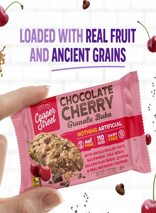 Cooper Street Granola Cookie Bake - Chocolate Cherry Chewy Granola Bars | Individually Wrapped Healthy Breakfast Bars | 6 oz | 6 Pack - Image 2