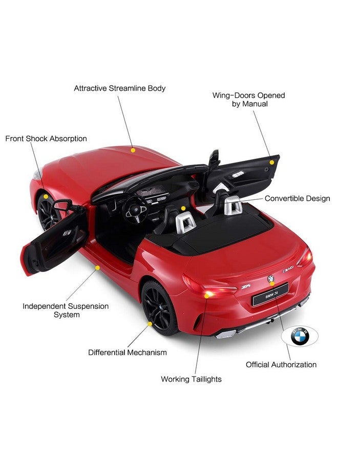 راستار سيارة Bmw Rc بمقياس 1/14 Bmw Z4 Roadster الإصدار الجديد سيارة لعبة قابلة للتحويل تعمل بالتحكم عن بعد باللون الأحمر / 2.4 جيجا هرتز - Image 4