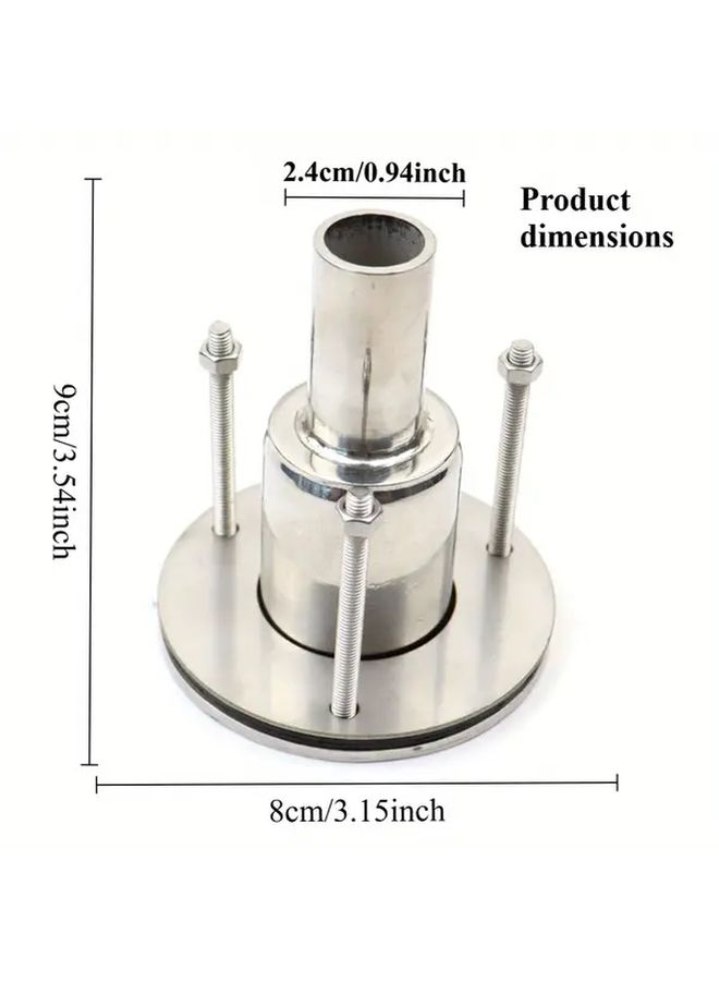 Universal 24mm Elbow Exhaust Pipe Connector Stainless Steel Heater Vent Smoke Discharge - Image 4