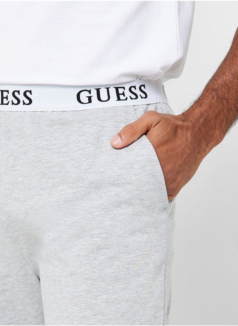 GUESS - Logo Band Sweatpants - Image 1